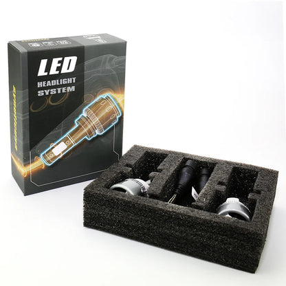 H4 100W 10000LM CREE LED Headlight and Fog Lamp Kit - High/Low Beam, White