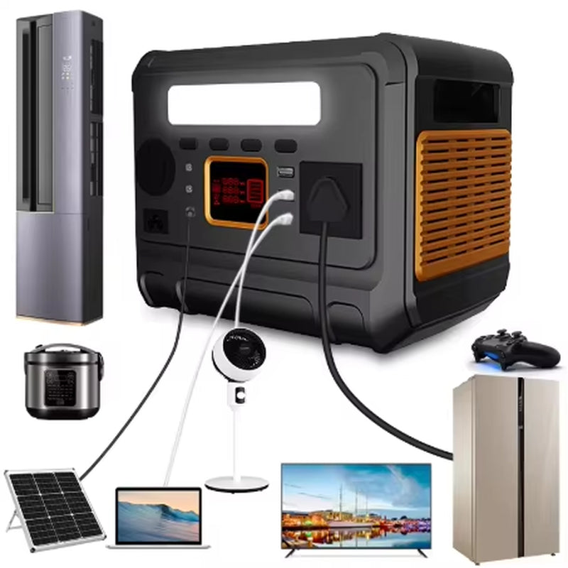 Solar Generator Portable Power Station 5000W Power Station Portable 1000W for Home