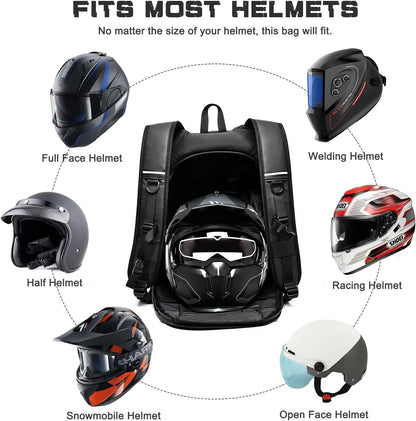 Motorcycle Backpack,Waterproof Helmet Backpack for Men,Motorcycle Accessories,Travel Backpack